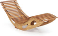 Giantex Acacia Wood Outdoor Rocking Chair, Patio Lounge Chair with Ergonomic Curved & Slatted Seat, High Back, Bottom Stopper, Outside Chaise Lounge, 63'x23.5'x26' Pool Lounger for Porch, Yard (1)