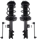 TRQ Front Suspension Kit Complete Strut & Coil Spring Assembly Sway Bar Stabilizer Link Compatible with 2013-2017 Hyundai Veloster