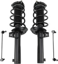 TRQ Front Suspension Kit Complete Strut & Coil Spring Assembly Sway Bar Stabilizer Link Compatible with 2015-2018 Audi Q3 Q3 Quattro