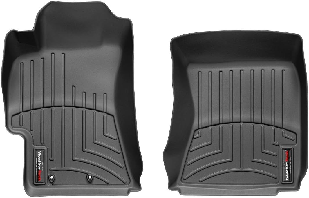 WeatherTech Custom Fit FloorLiners for Subaru Impreza, Impreza WRX, Impreza WRX STi - 1st Row (441661), Black