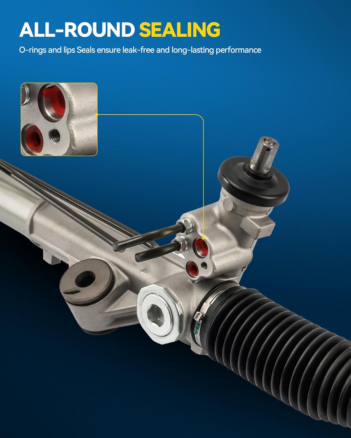 PHILTOP Hydraulic Power Steering Rack and Pinion for 2004-2008 F-150 RWD, 2006-2008 Mark LT RWD Replace# 22-277