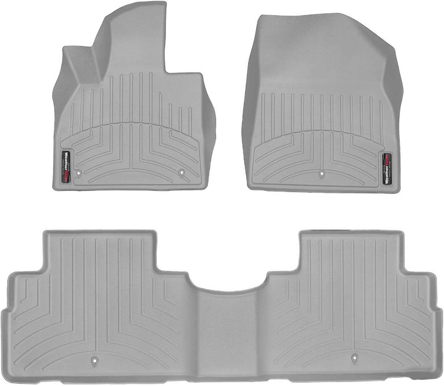 WeatherTech Custom Fit FloorLiners for Hyundai Palisade - 1st & 2nd Row (461578-1-2), Grey