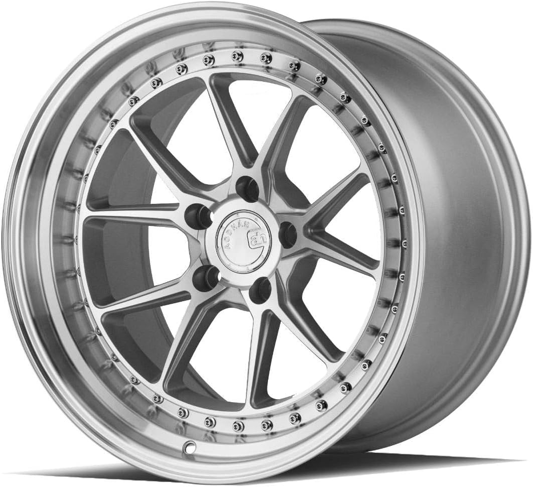 Aodhan DS08 Custom Wheel - 18x8.5, 35 Offset, 5x120.65 Bolt Pattern, 72.6mm Hub - Silver with Machined Face Rim