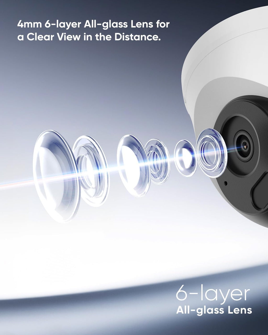 SANNCE 2K 3MP PoE Security Camera System - 8CH 6MP NVR with 8PCS 3MP HD Weatherproof Dome Surveillance Cameras with H.265 Video Compression, Smart IR LED, APP Push Alert, Remote Access (1TB HDD)