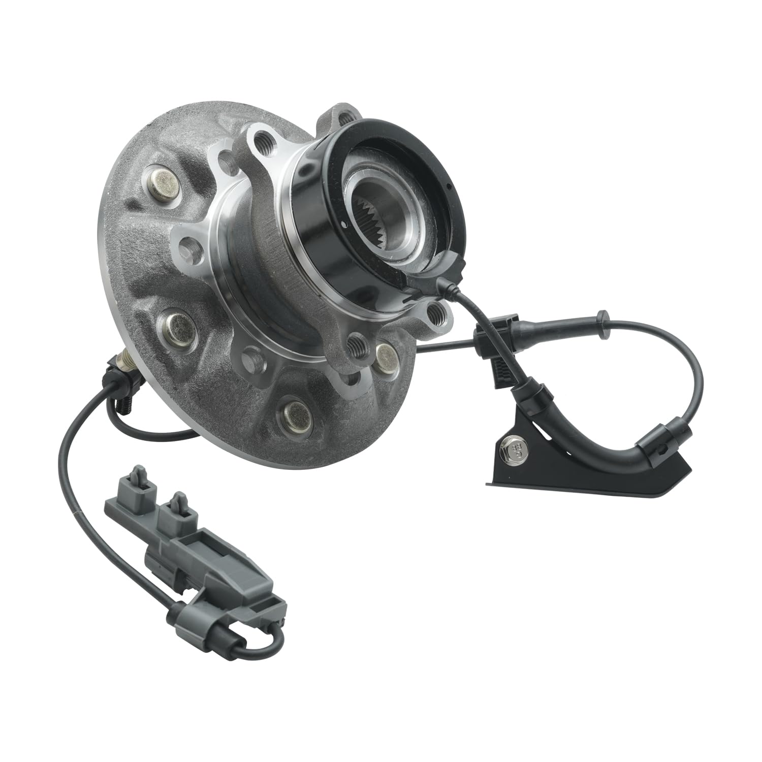 Detroit Axle - 4WD Front Wheel Bearing and Hubs Assembly for Chevy Colorado, GMC Canyon 2004-2008, Isuzu i-350 2006, i-370 2007-2008, 6 Lug w/ABS
