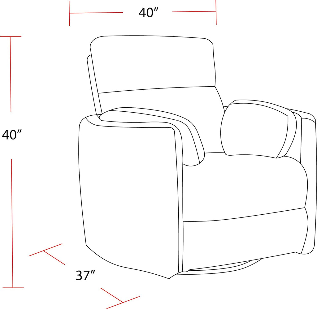 Parker Living Radius - Natural Beauty Quartz Power Swivel Glider Recliner Two Pack for Adults with USB and Type-C Ports, Single Sofa Chair for Living Room