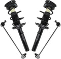 TRQ Front Suspension Kit Complete Strut & Coil Spring Assembly Sway Bar Stabilizer Link Compatible with 2015-2016 Audi A3 2015-2019 A3 Quattro Volkswagen Golf