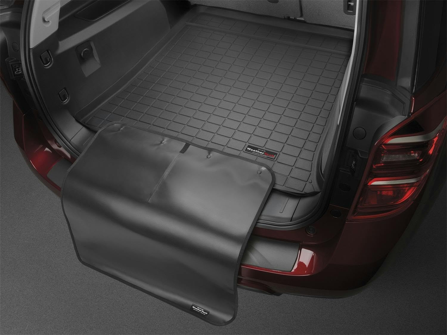 WeatherTech Cargo Trunk Liner with Bumper Protector for Genesis GV70, Electrified GV70, Behind 2nd Row w/Bumper Protector (401481SK), Black
