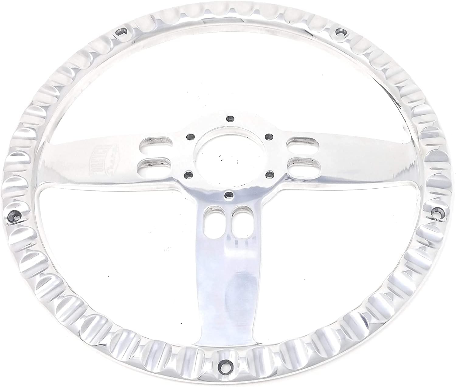 Real Wood & Chrome Steering Wheel Kit Compatible with Chevy Gm 95-01 Set Engraved Horn GMC TRUCK