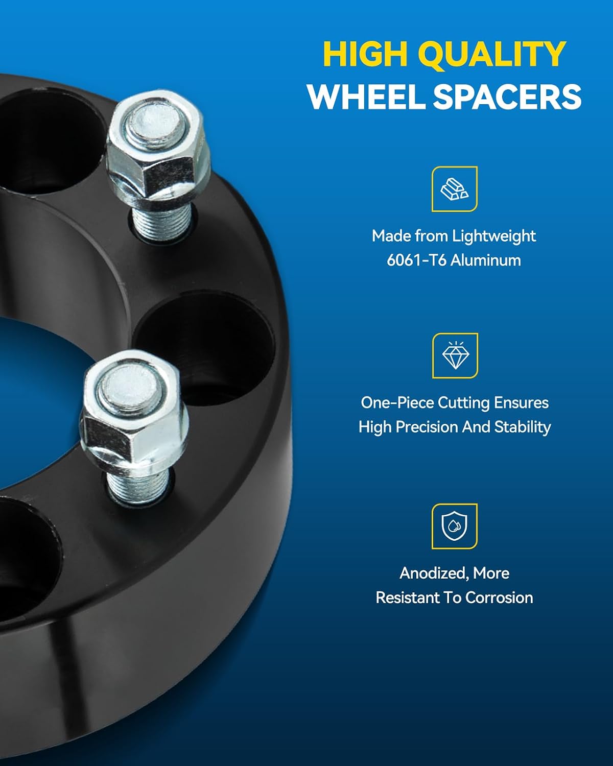 PHILTOP 4x4 2 inch Wheel Spacer, Lug-Centric Wheel Spacers for 2003-2013 Polaris Trail Boss 330, 1990-2006 Trail Blazer 250, 1999-2002 Trail Boss 325, Thread Pitch 1/2' x20, Centre Bore 59.3mm - 4pcs