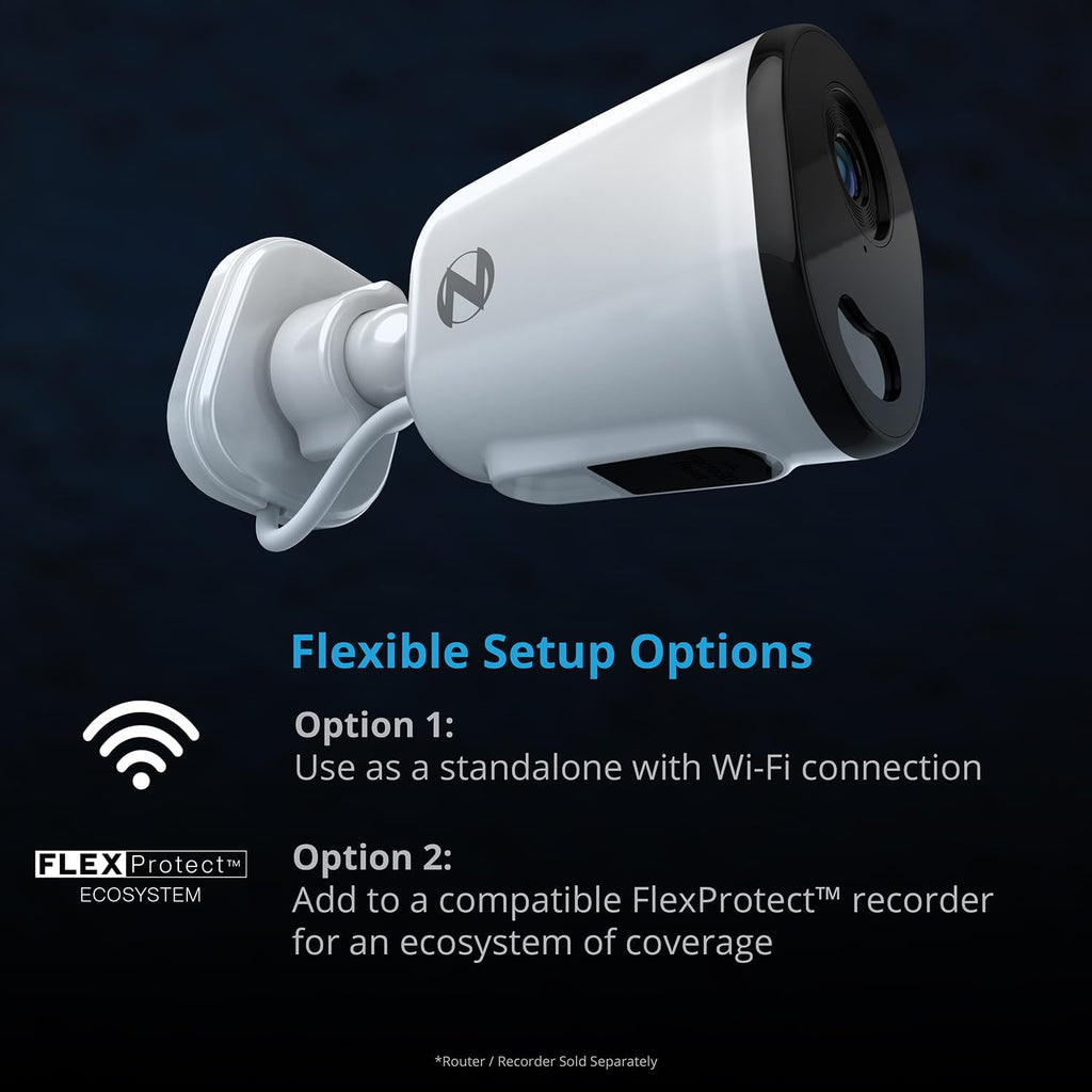 Night Owl Plug-in Wireless 4K HD Indoor/Outdoor Deterrence Camera with 2-Way Audio (2 Camera)