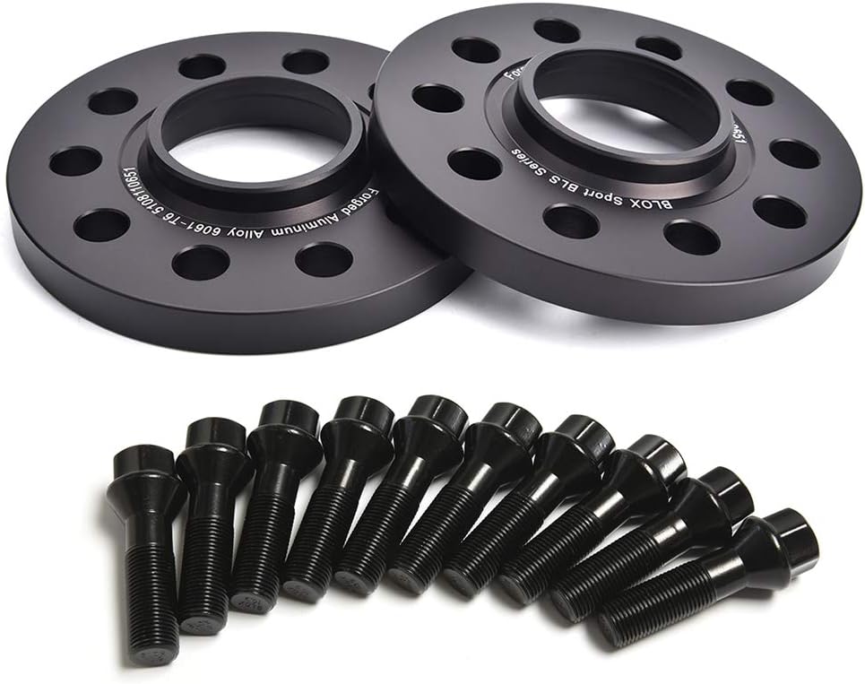 1pair 15MM 5x110 CB65.1 Hub Centric Wheel Spacers with M14x1.5 bolts for Alfa Romeo 159 Bera Giulia Stelvio Spider