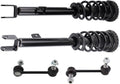TRQ Front Suspension Kit Complete Strut & Coil Spring Assembly Sway Bar Stabilizer Link Compatible with 2009-2014 Hyundai Genesis