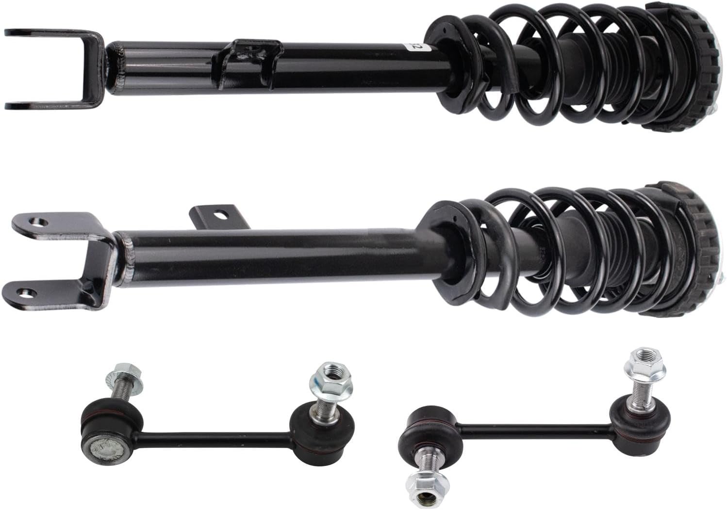 TRQ Front Suspension Kit Complete Strut & Coil Spring Assembly Sway Bar Stabilizer Link Compatible with 2009-2014 Hyundai Genesis