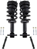 TRQ Front Suspension Kit Shock & Spring Strut Assembly Sway Bar Stabilizer Link Compatible with 2014-2018 Chevrolet Silverado 1500 GMC Sierra 1500