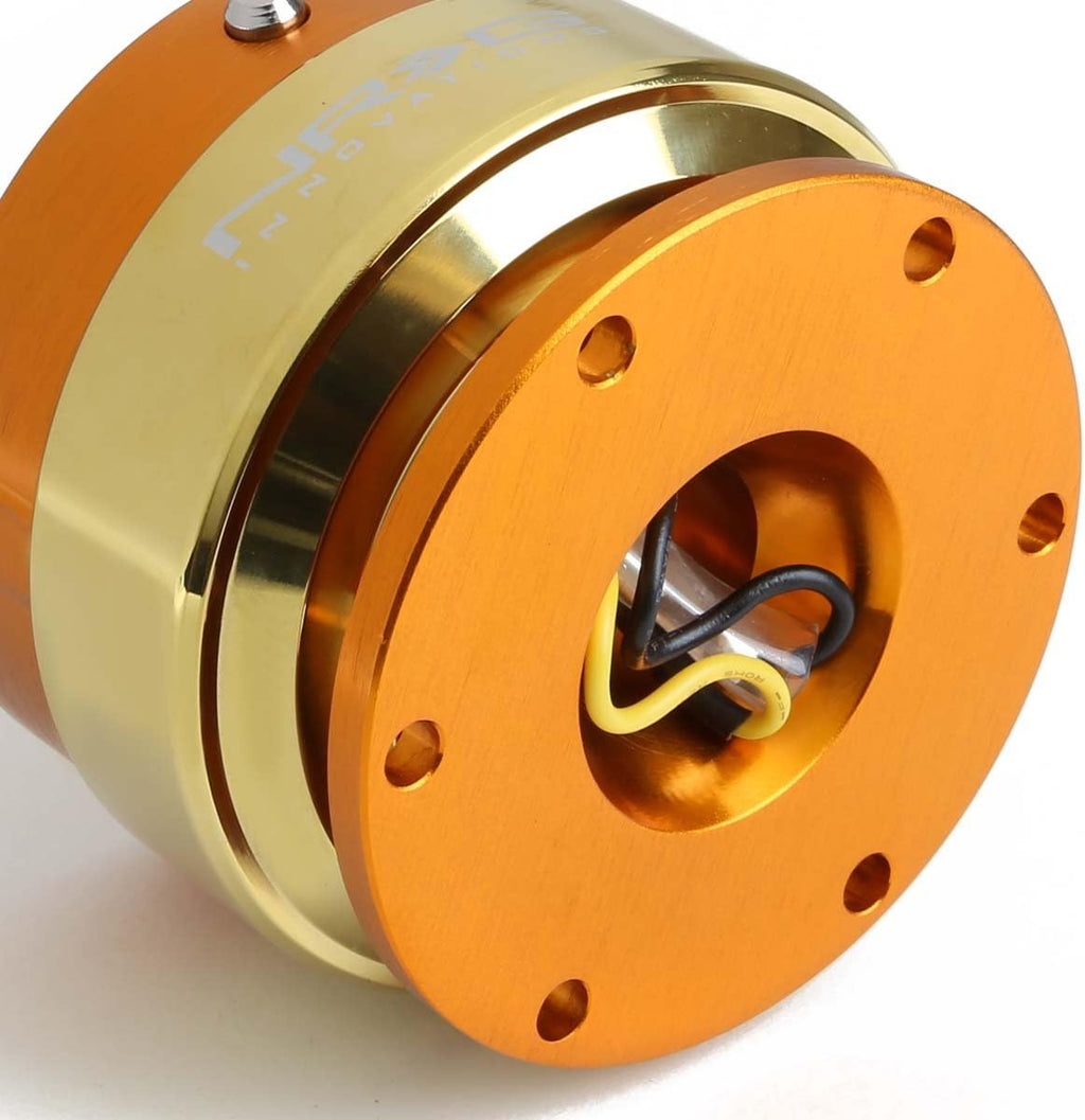 Auto Dynasty NRG SRK-200RG-CG Steering Wheel Ball Lock Quick Release Adaptor Kit with Chrome Gold Ring Gen 2.0, Rose Gold