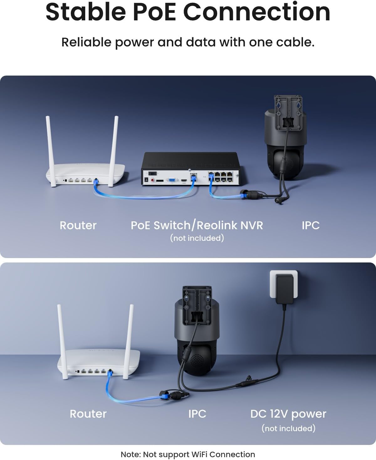 REOLINK PoE PTZ Security Camera System, 4K Camera with Dual-Lens, 6X Hybrid Zoom, 355 Pan & 90 Tilt, Auto Tracking, 24/7 Recording, AI Video Search, TrackMix PoE