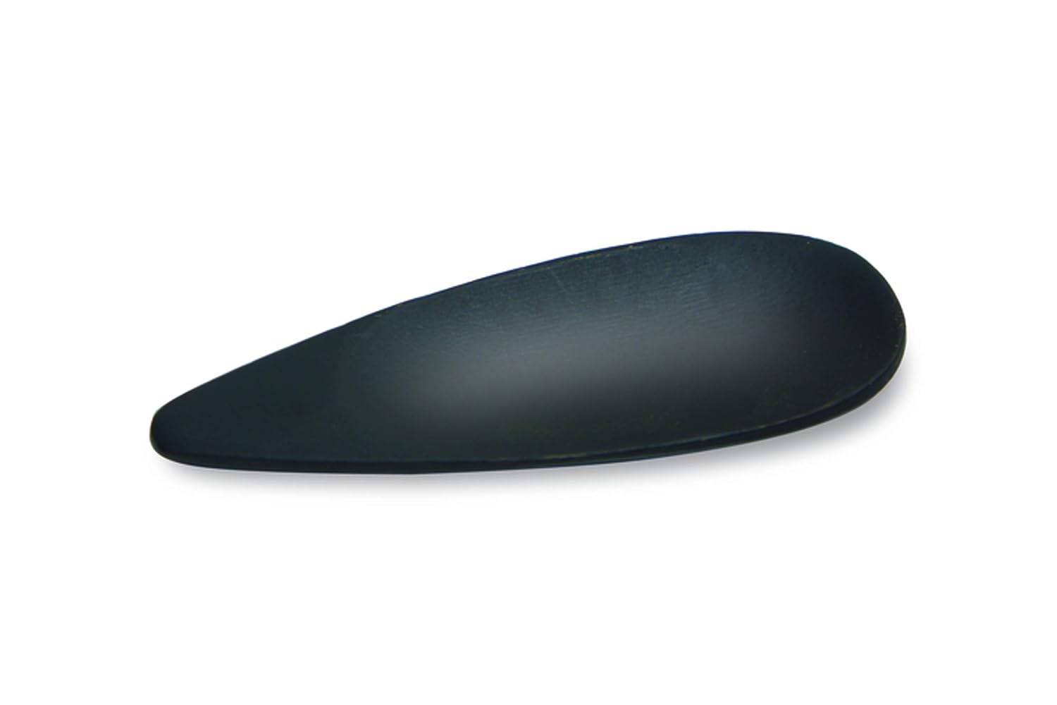 PACKNWOOD 209B MAHAL - Tear Drop Black Spoon - Mahal Black Bamboo Tear Shaped Tasting Spoon - Black Appetiser Spoon - Natural, Biodegradable Disposable Cutlery - (3.9 x 1.6') - (144 per case)