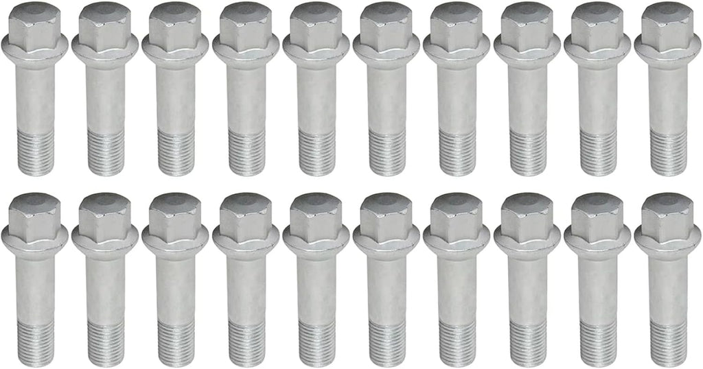 Wheel Bolts Nuts Compatible with Benz for W461 1990-2025 for W463 1989-2025 for X164 2006-2025 Wheel Lug Bolts Nuts M14 X 1,5 Replacement Parts