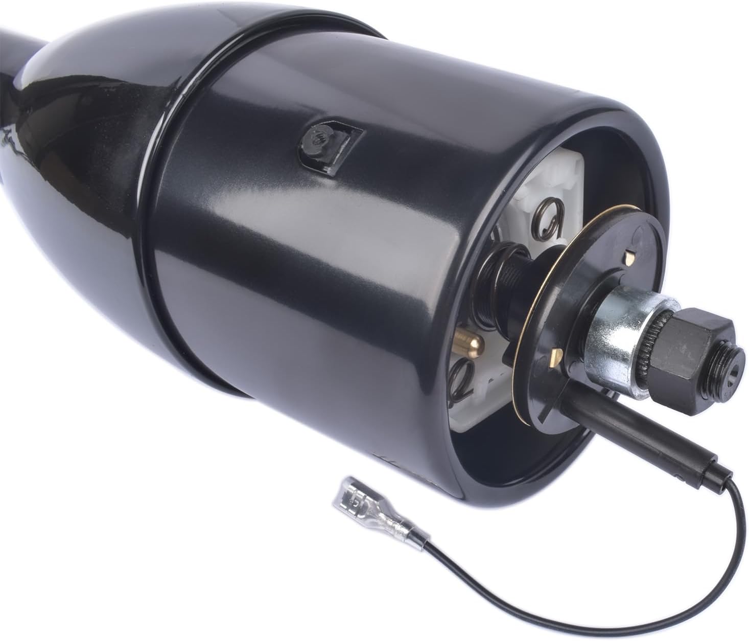 30' Black Tilt Steering Column Floor Shift Replacement for Chevy GM Hot Rod No Key w/ 9 Hole Adapter R91001BK-30 Stainless Steel