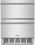 ORYMUSE Outdoor Drawer Refrigerator, 24 Inch Undercounter Beverage Cooler Fridge with Stainless Steel Seamless Door Can Hold 154 Cans w/Powerful Cooling Compressor for Kitchen and Commercial
