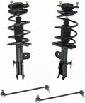TRQ Front Suspension Kit Complete Strut & Coil Spring Assembly Sway Bar Stabilizer Link Compatible with 2008-2015 Scion xB