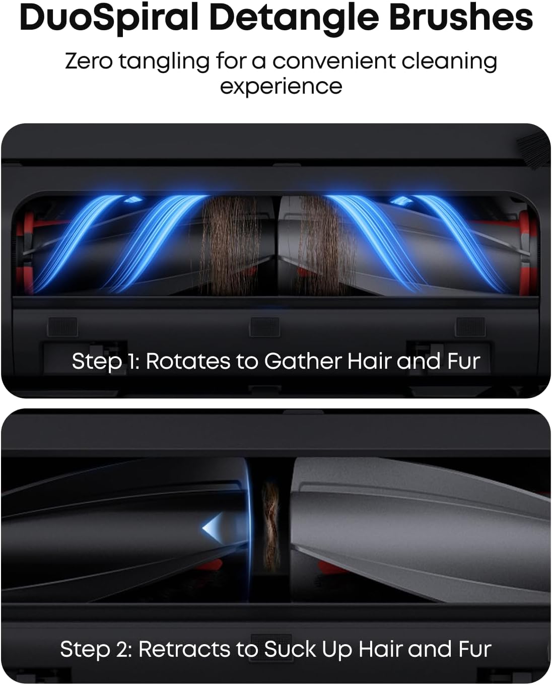 eufy E25 Omni Robot Vacuum and Mop Combo, HydroJet System, 20,000 Pa Turbo Suction,Zero-Tangling, Corner to Edge Deep Cleaning, with auto All-in-One Station（renewed- Acceptable）