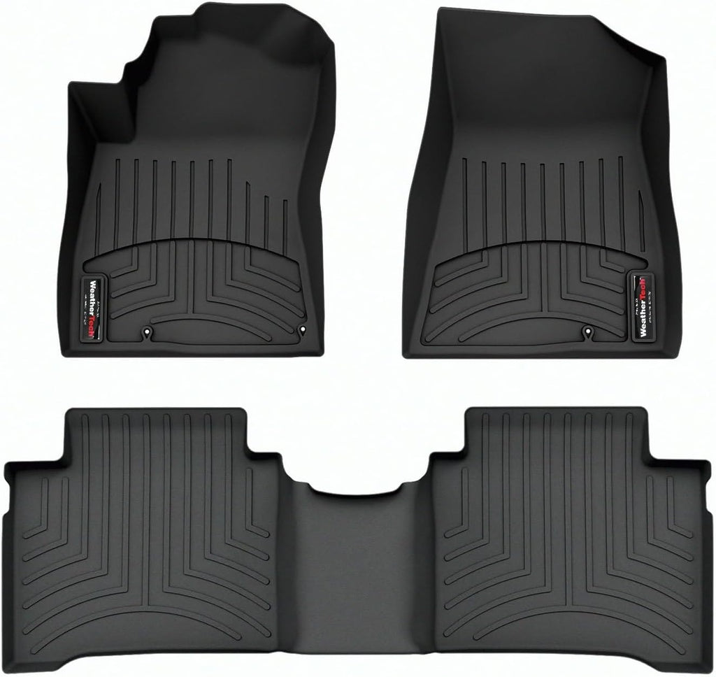 WeatherTech Custom Fit FloorLiners for Kia NIRO - 1st & 2nd Row (441776-1-2), Black