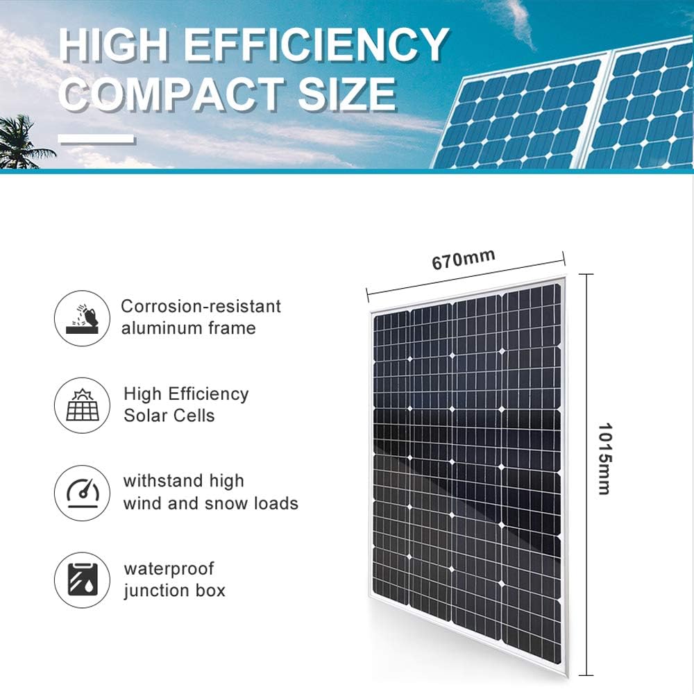 1080W Solar Panel Wind Turbine Generator Kit 48V Battery Charging Kit for Home: 4pcs 120W Mono Solar Panel/600W Windmill/PWM Charge Conroller/Cable