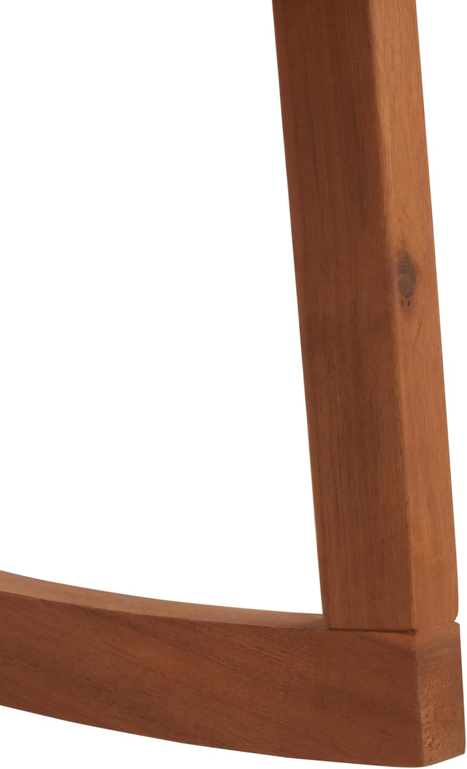 SAFAVIEH Outdoor Collection Vernon Natural/Beige Cushion with Black Piping Rocking Chair