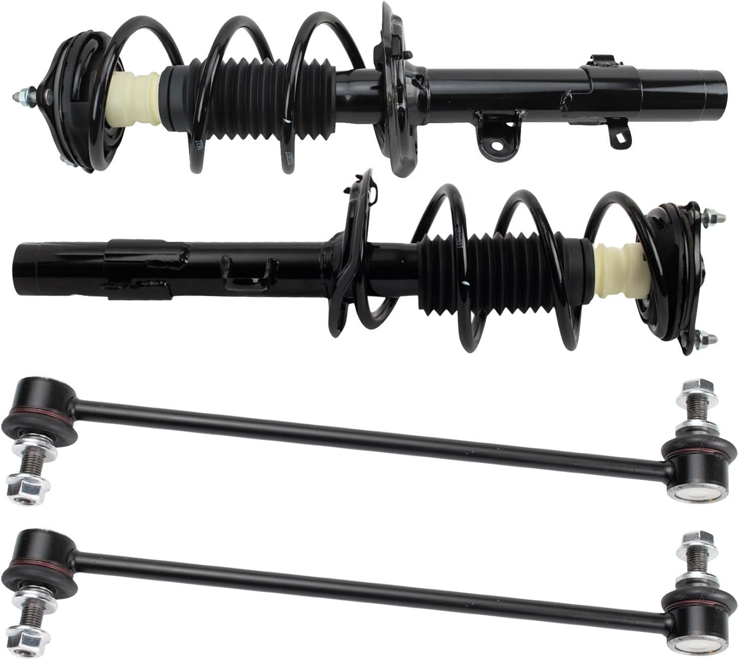 TRQ Front Suspension Kit Complete Strut & Coil Spring Assembly Sway Bar Stabilizer Link Compatible with 2017-2022 Honda CR-V