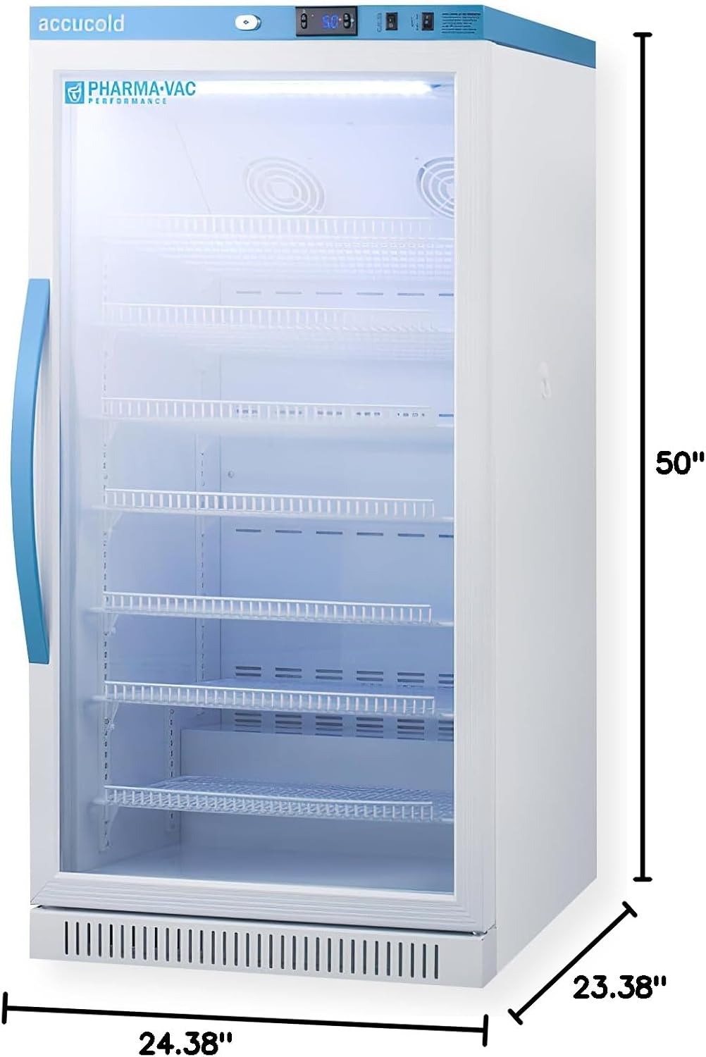 Summit Appliance Accucold 8.0 cu.ft. Medical Refrigerator, 24' Wide, Vaccine Refrigerator, Certified to NSF/ANSI 456 Vaccine Storage, Glass Door - ARG8PV456