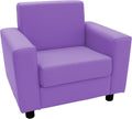 Factory Direct Partners SoftScape Inspired Playtime Classic Reading Chair, Children's Commercial-Grade Upholstered Furniture for Home, Daycare, Preschool, Library Comfy Modern Design - Lavender