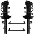TRQ Front Suspension Kit Complete Strut & Coil Spring Assembly Sway Bar Stabilizer Link Compatible with 2015-2018 Acura TLX