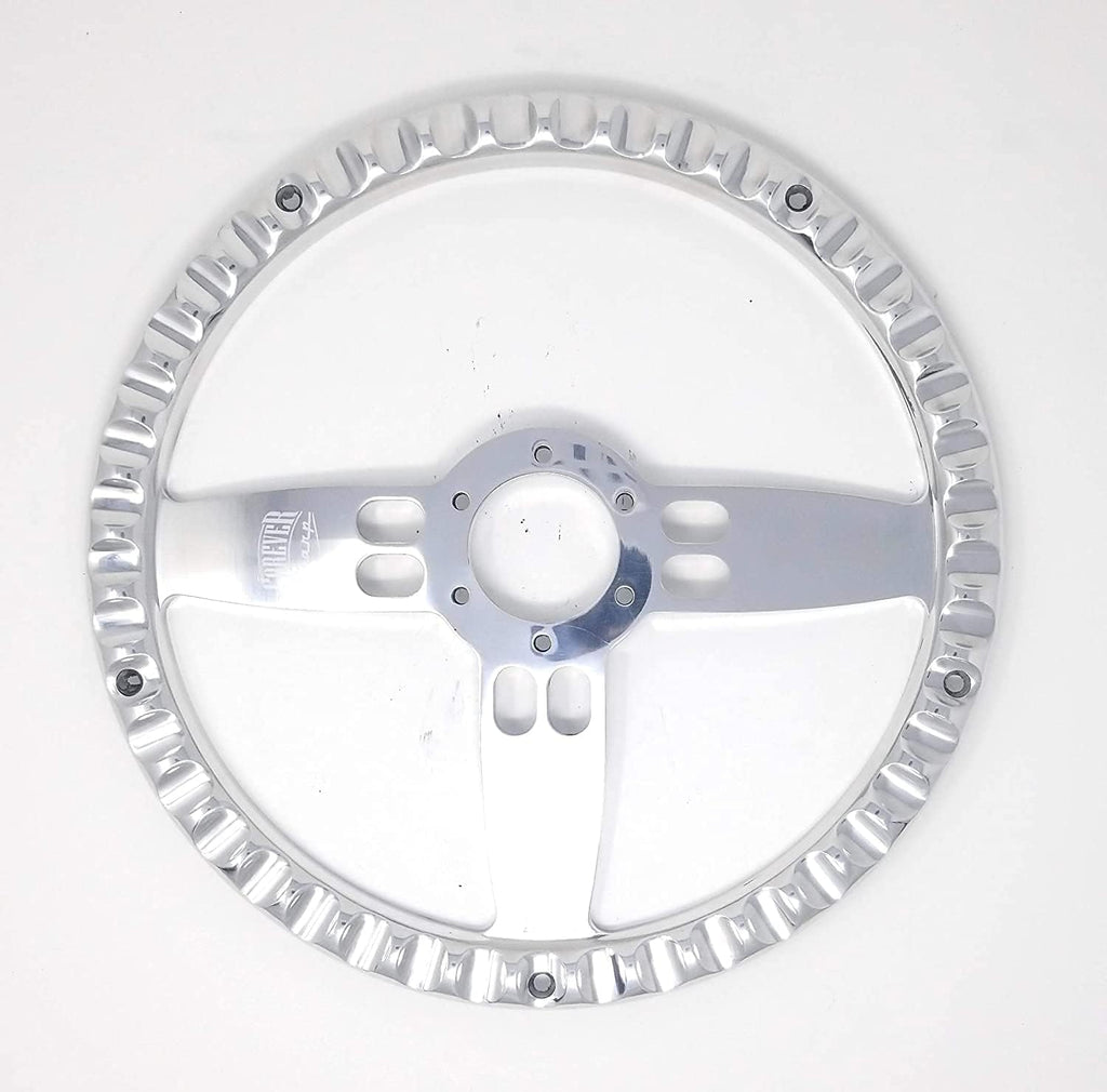 Real Wood & Chrome Steering Wheel Kit Compatible with Chevy Gm 95-01 Set Engraved Horn GMC TRUCK