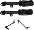 TRQ Front Suspension Kit Shock & Spring Strut Assembly Sway Bar Stabilizer Link Compatible with 2005-2010 Chrysler 300 2006-2010 Dodge Charger 2005-2008 Magnum