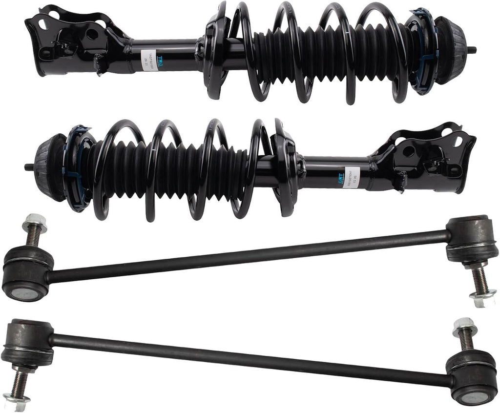 TRQ Front Suspension Kit Complete Strut & Coil Spring Assembly Sway Bar Stabilizer Link Compatible with 2016-2022 Honda HR-V
