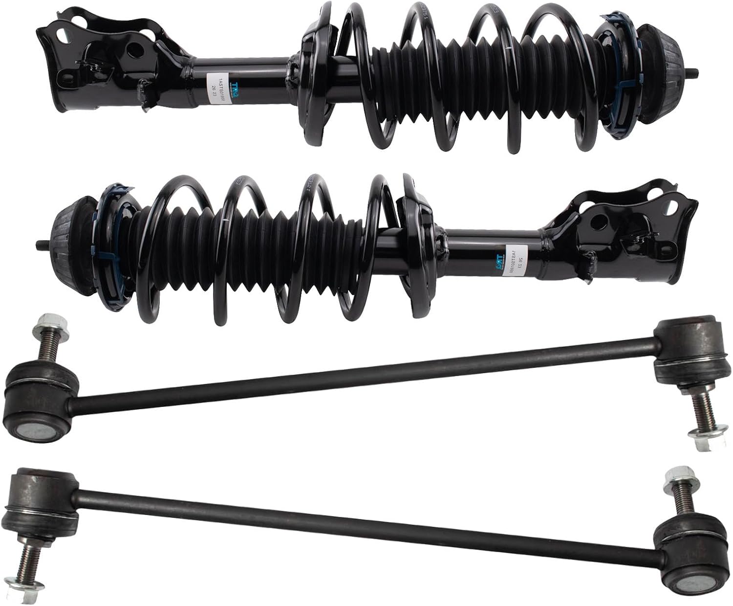 TRQ Front Suspension Kit Complete Strut & Coil Spring Assembly Sway Bar Stabilizer Link Compatible with 2016-2022 Honda HR-V