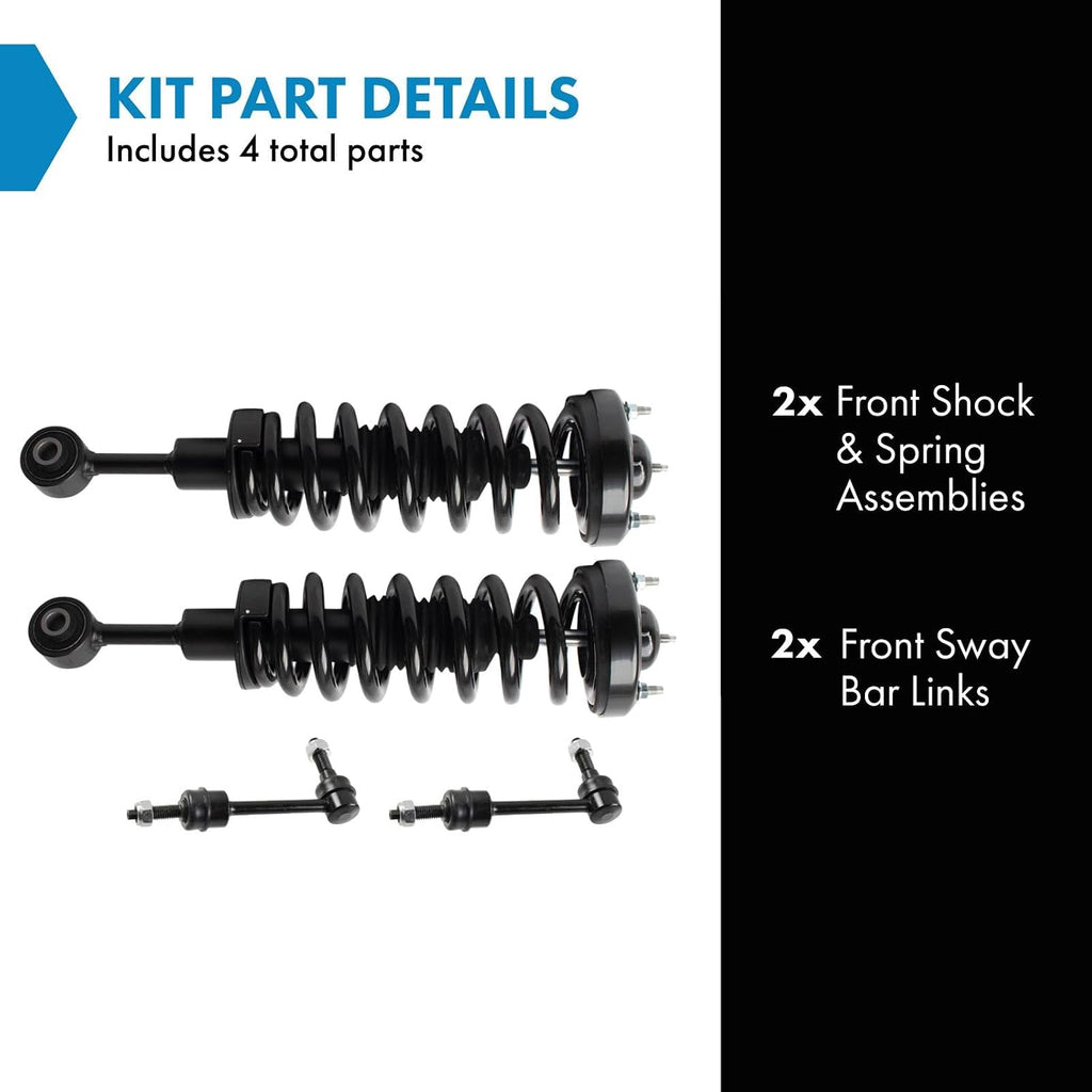 TRQ Front Suspension Kit Compatible with Front 2004-2005 Ford F-150