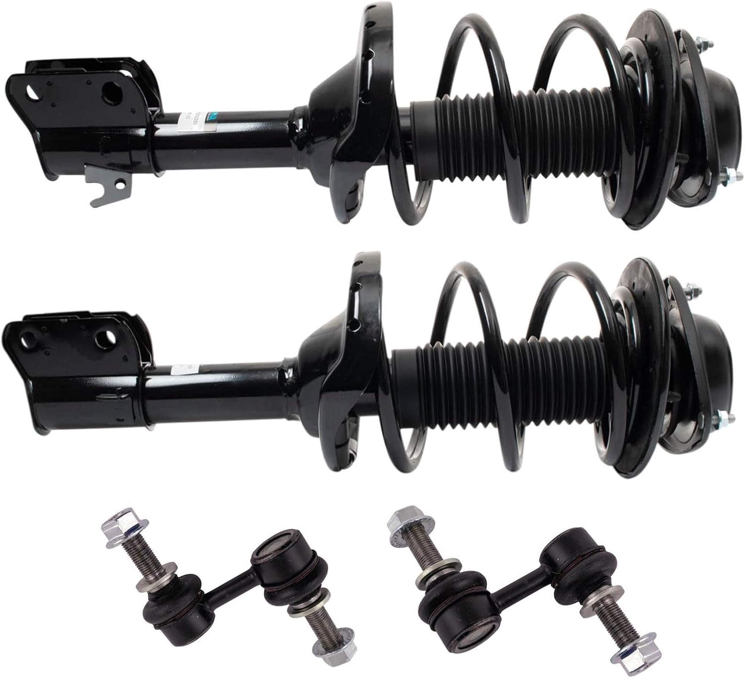 TRQ Front Suspension Kit Complete Strut & Coil Spring Assembly Sway Bar Stabilizer Link Compatible with 2013-2014 Subaru Legacy