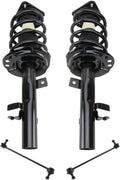 TRQ Front Suspension Kit Complete Strut & Coil Spring Assembly Sway Bar Stabilizer Link Compatible with 2015-2019 Lincoln MKC