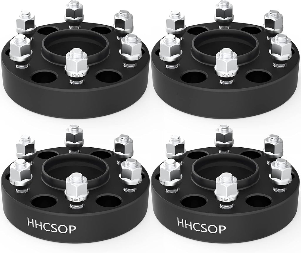 6x5.5 Wheel Spacers 1.5 inch Hub Bore 77.8mm M14x1.5 Studs 1.5' 6x139.7mm | Fits for 2019 2020 2021 2022 2023 Dodge Ram 1500 4PCS