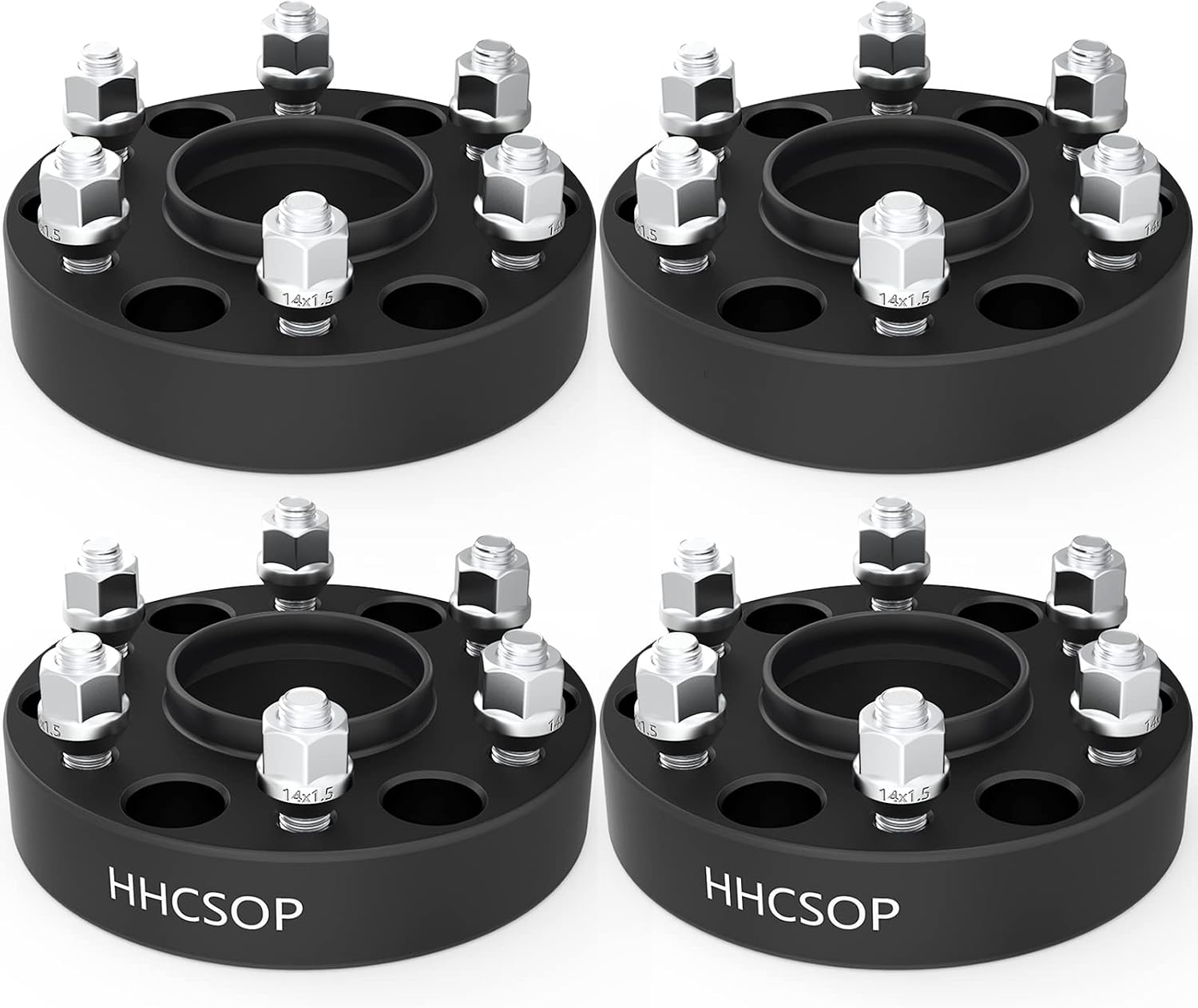 6x5.5 Wheel Spacers 1.5 inch Hub Bore 77.8mm M14x1.5 Studs 1.5' 6x139.7mm | Fits for 2019 2020 2021 2022 2023 Dodge Ram 1500 4PCS
