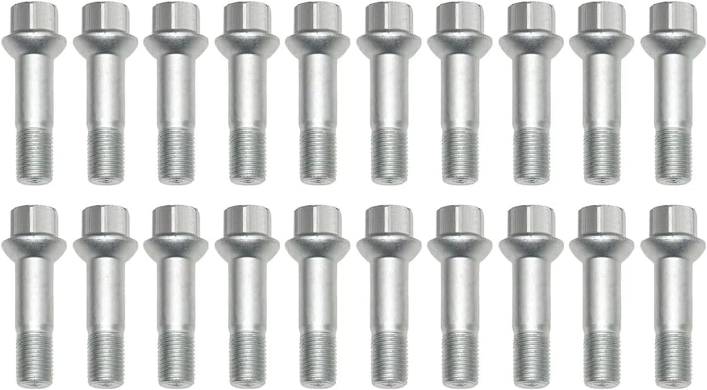 Wheel Bolts Nuts Compatible with Benz for W461 1990-2025 for W463 1989-2025 for X164 2006-2025 Wheel Lug Bolts Nuts M14 X 1,5 Replacement Parts