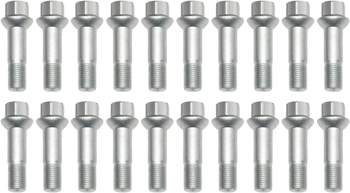 Wheel Bolts Nuts Compatible with Benz for W461 1990-2025 for W463 1989-2025 for X164 2006-2025 Wheel Lug Bolts Nuts M14 X 1,5 Replacement Parts