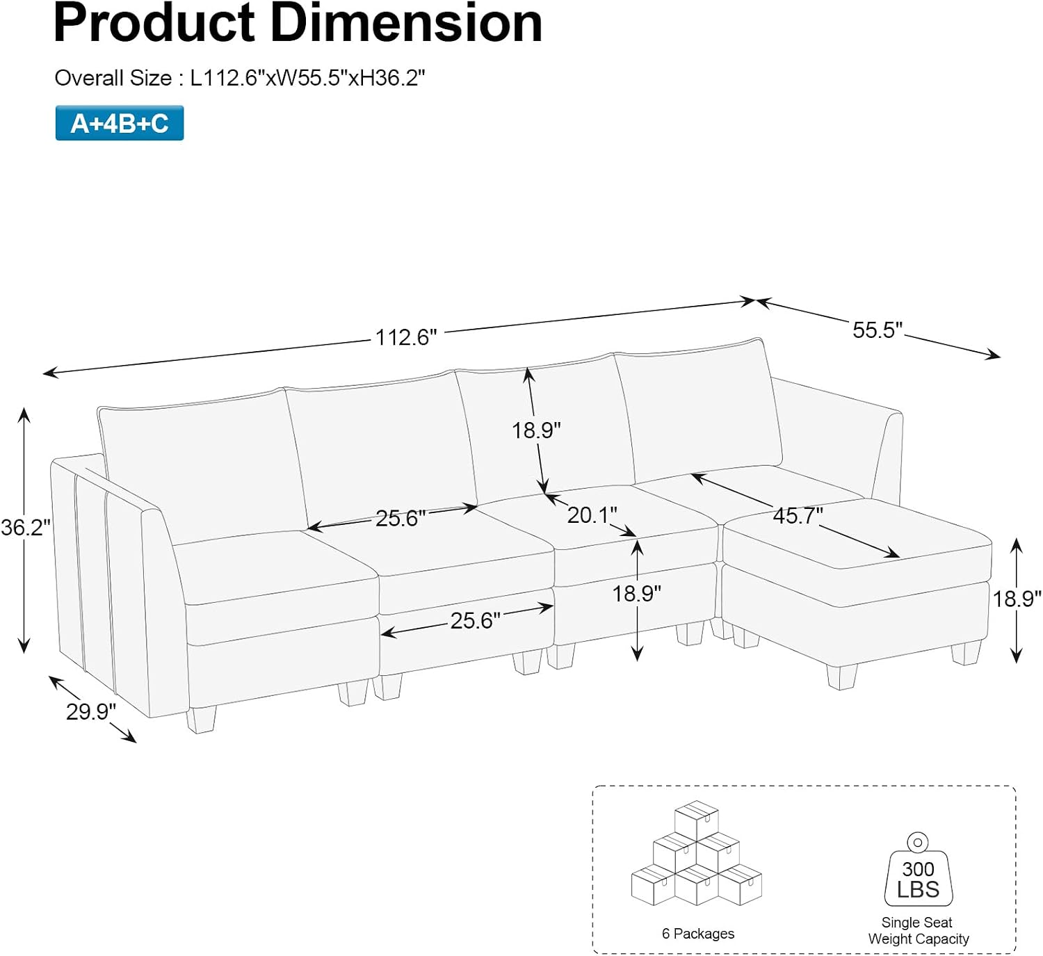 Belffin Modular Sectional Sofa Couch with Reversible Chaise Velvet L Shaped Storage 4-seat Convertible Beige