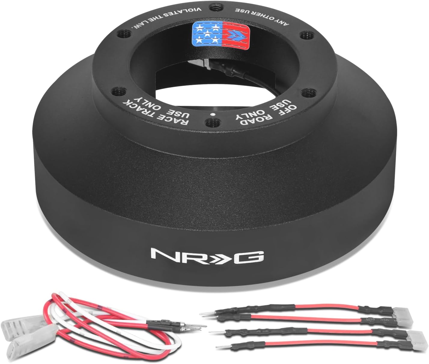 NRG Innovations Racing Style Steering Wheel Short Hub, Lockable Aluminum Steering Shaft, 6x70mm Bolt Pattern Quick Release Adapter Unit, Compatible For 97-12 Honda/Acura, Chrome Gold, NRG-SRK-131H-CG