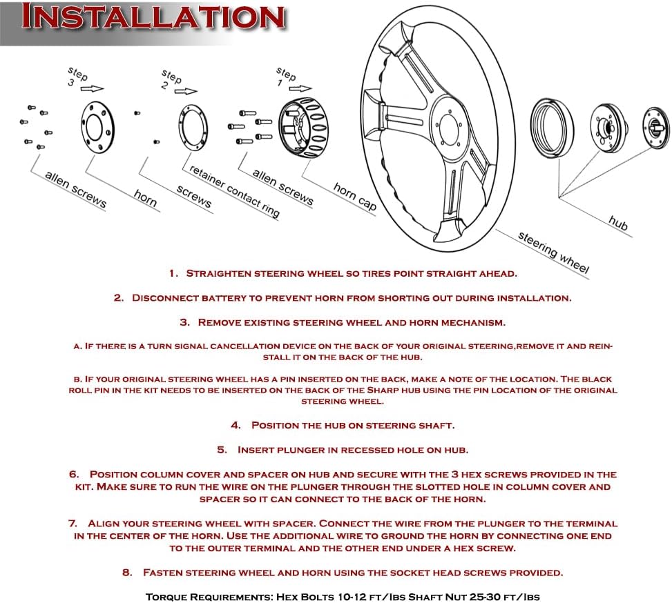 W-Power, 18' Universal 457mm 5 Bolt Hole 2 Inches Deep with Aluminum Polished Vintage Style Wood Grip Steering Wheel, Chrome Horn Button, 4 Spoke (White Wood Grip/Chrome Spoke)