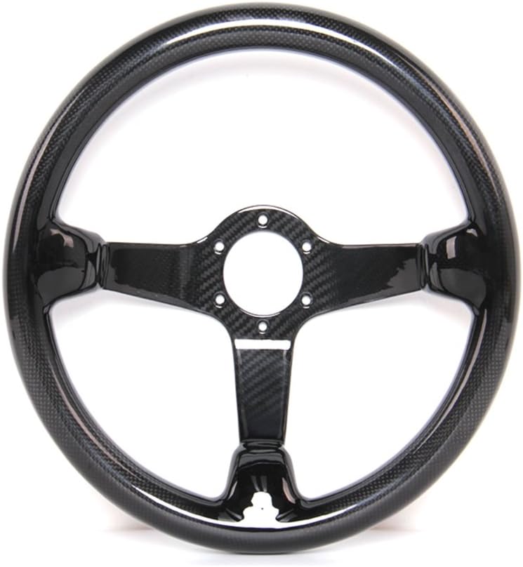 Carbon Fiber Racing Quick Release Steering Wheel 14'' inch 350mm Diameter 6 Bolts