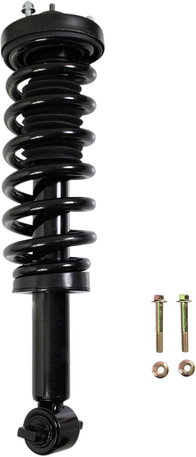 TRQ Front Suspension Kit Shock & Spring Strut Assembly Sway Bar Stabilizer Link Compatible with 2015-2020 Ford F-150